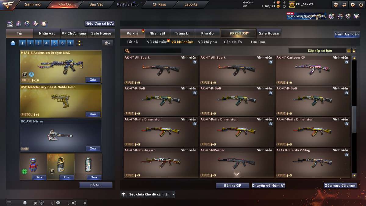 shop acc cf uy tin gia re